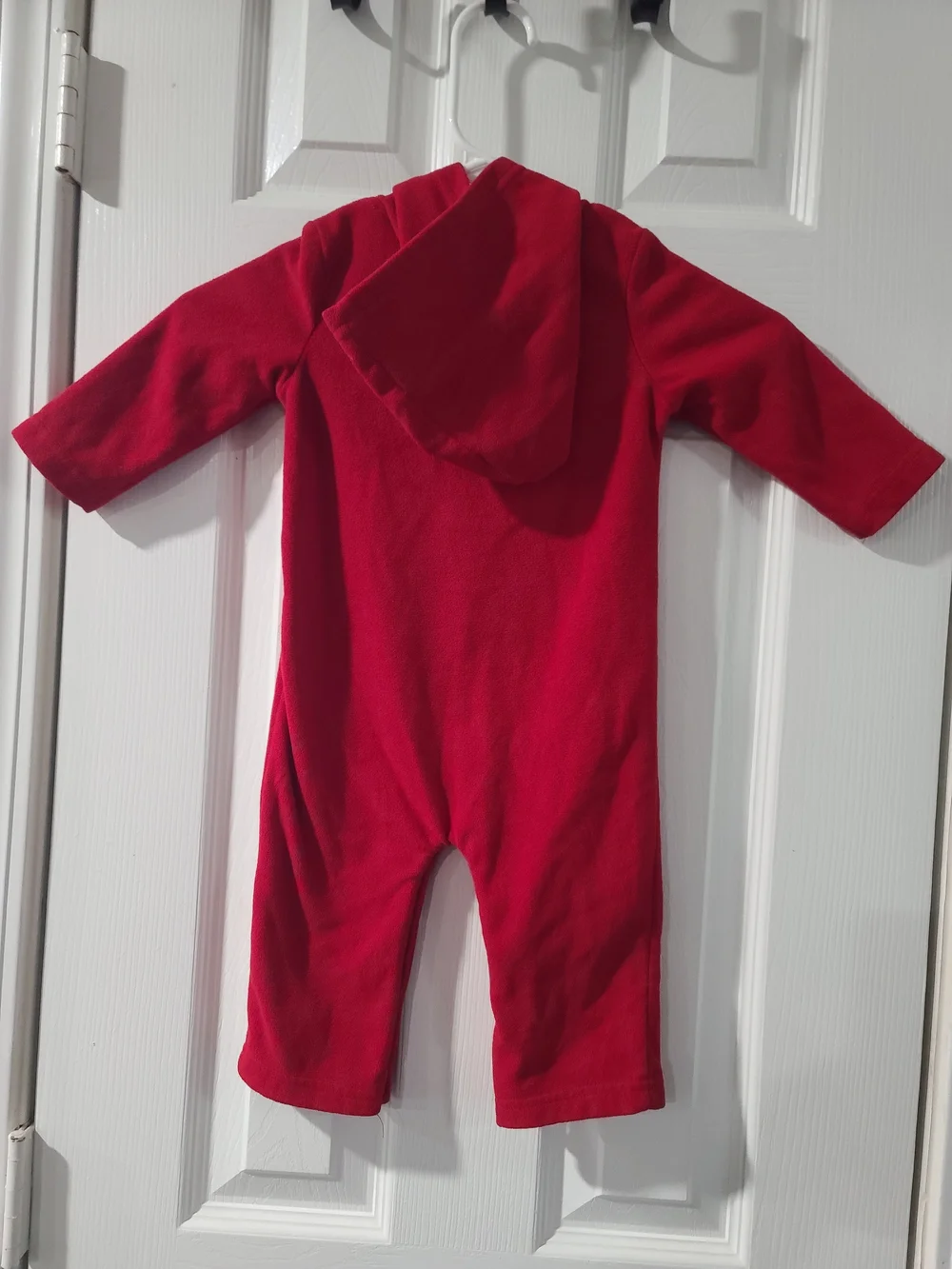 Carter's Red Hooded One-Piece Romper with Moose Applique